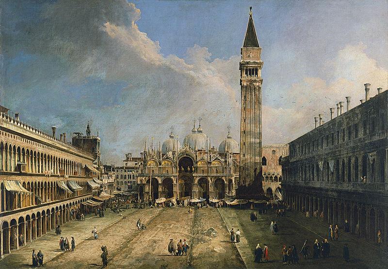 Giovanni Antonio Canal The Piazza San Marco in Venice oil painting image